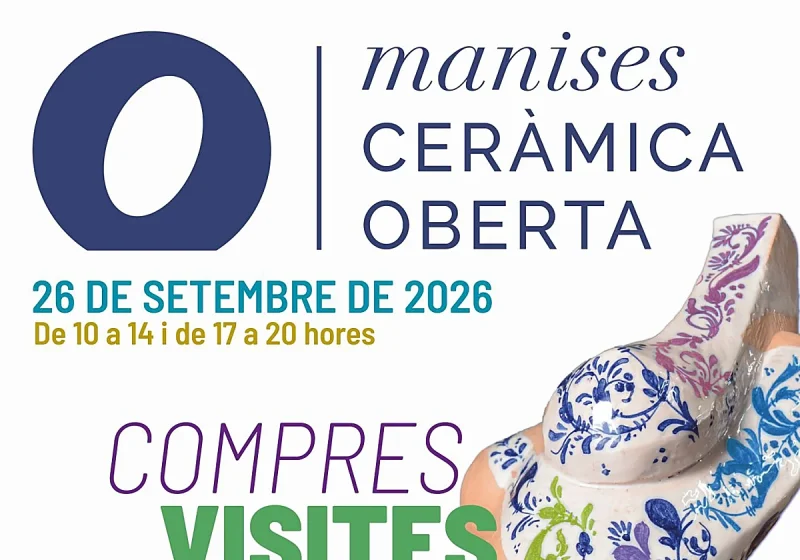Ceramica Oberta 2026 poster for the Manises ceramic festival on 26 September